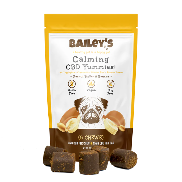 Bailey's - Peanut Butter Flavored Calming CBD Yummies! -  Chews for Pets - Image 3