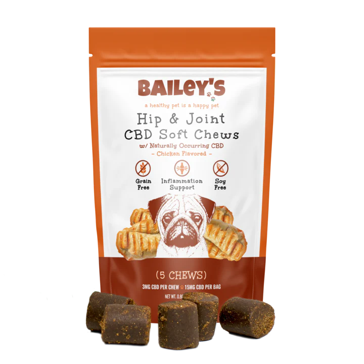 Bailey's - Chicken Flavored Hip and Joint CBD Soft Chews - for Pets - Image 3